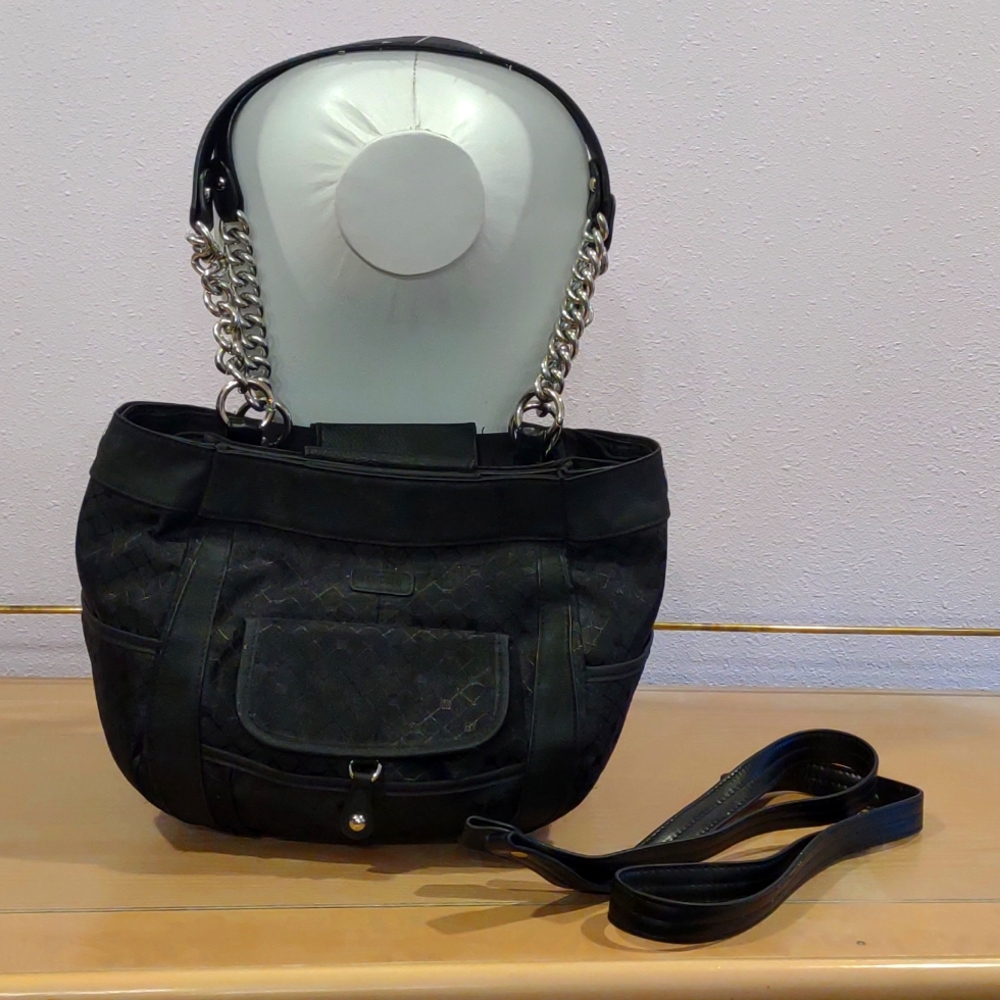 Black Miche Hope Handbag Shell plus Removable Liner plus Extra Long Handles